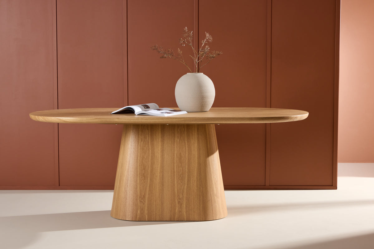 Nova Dining Table Nature (Without Glasstop) 200x90cm