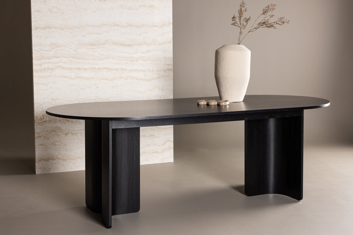 Montréve Dining Table Black Oval 220x100