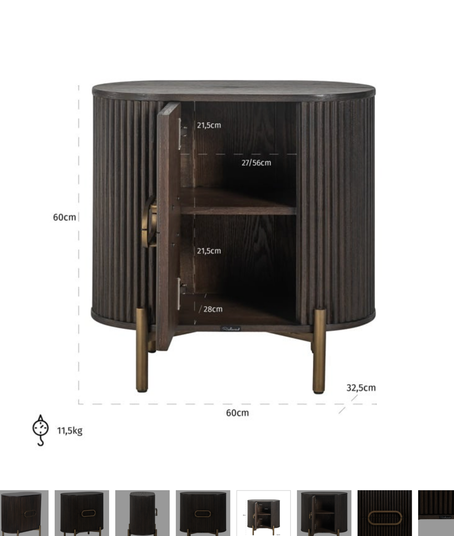 Nessa Nightstand Brown