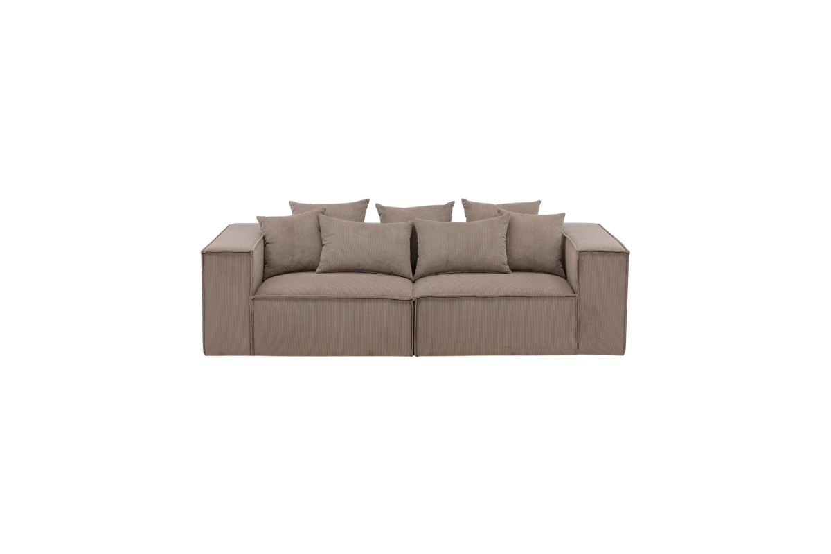 Espresso Edge Sofa 3-seater