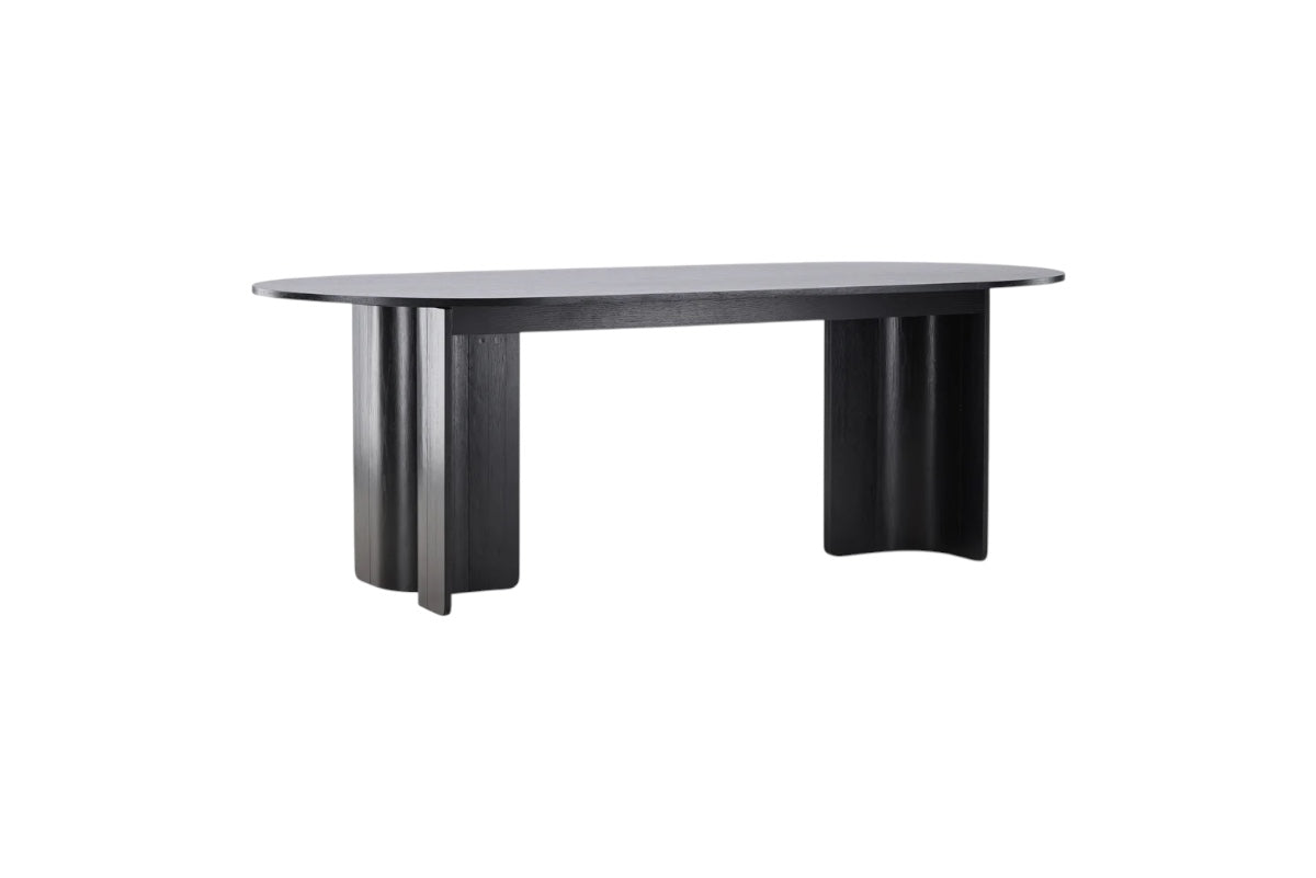 Montréve Dining Table Black Oval 220x100