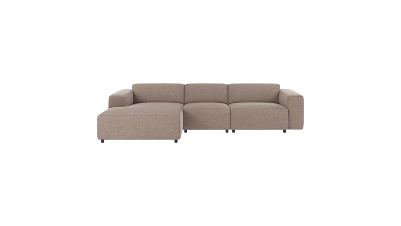 Nuvéa 4-seater Sofa Longue Left Beige