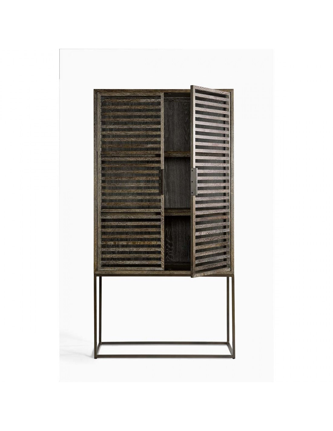 Èlodie wardrobe grey oak and metal