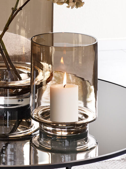 Vase/Candleholder Medienne Optic Topaz