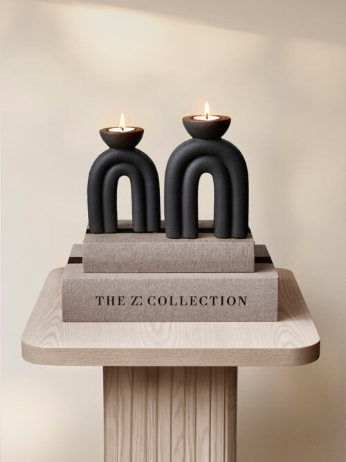 Candleholder Giovanna Soft Black Grand
