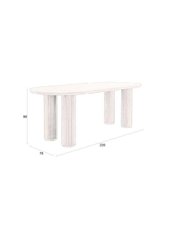 Dining Table  Oslo brown 220x 90