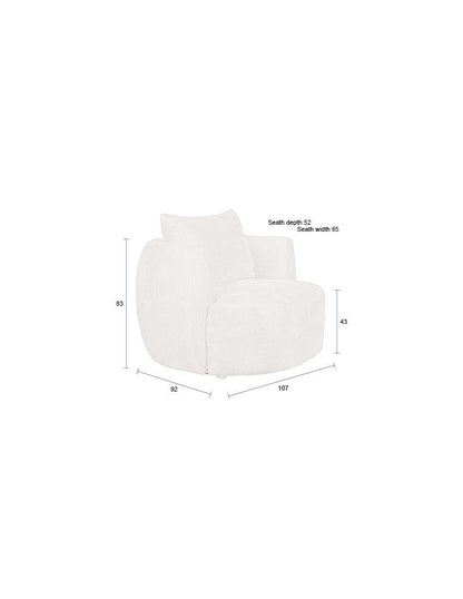 Lounge chair  latte Laguna