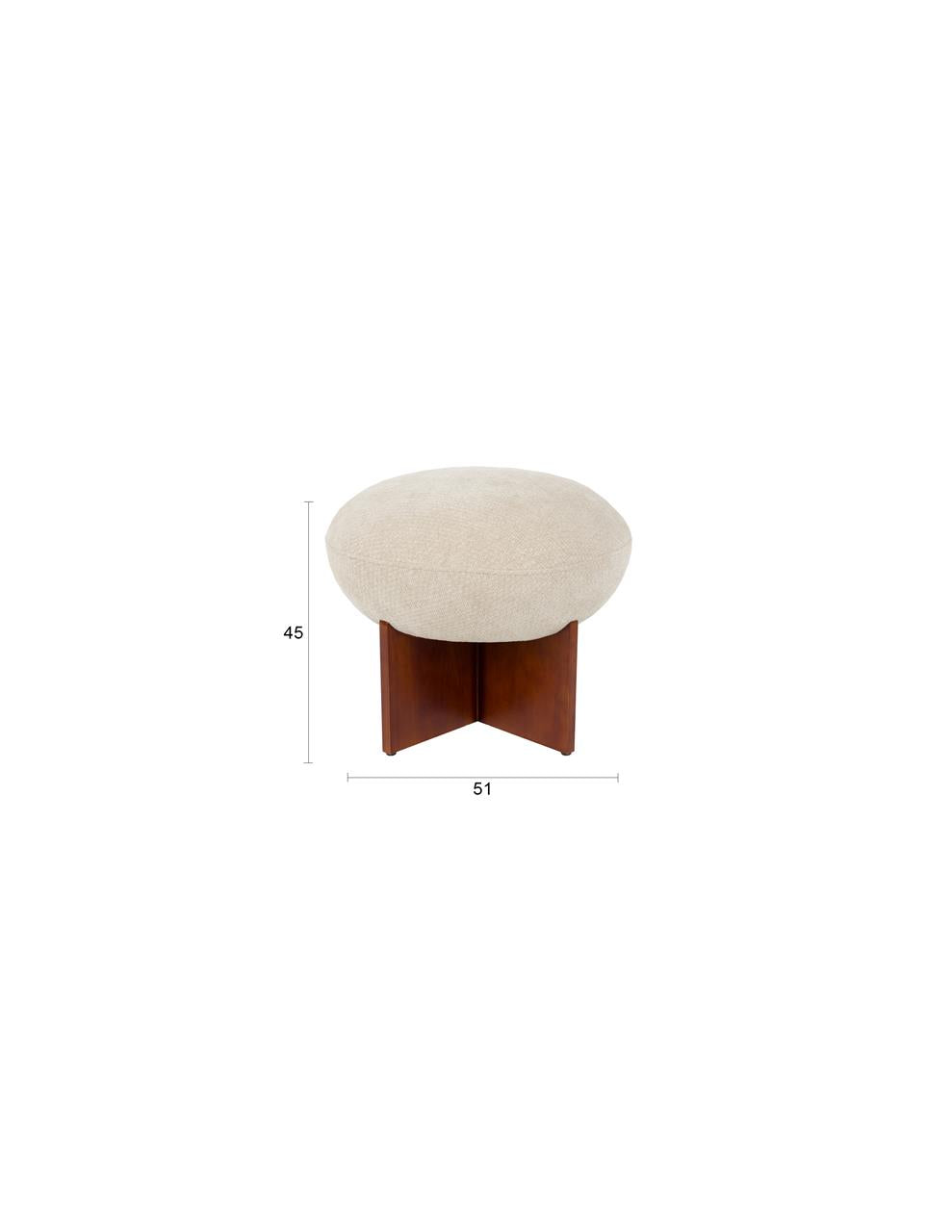 Pouf Timber Beige