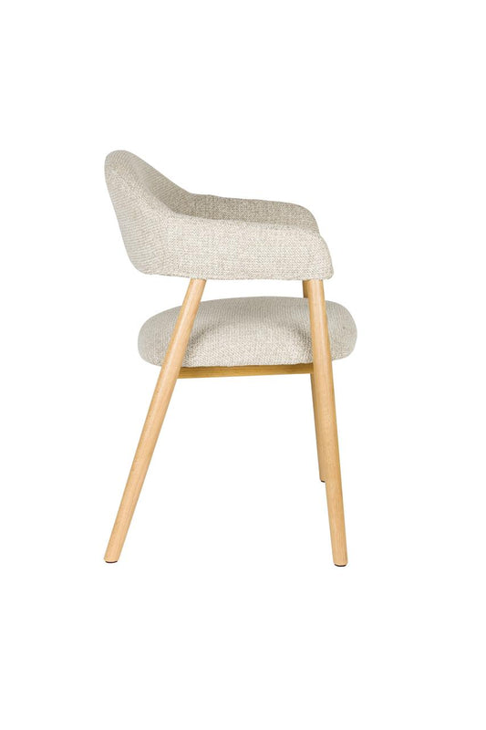 Dining armchair light brown Lynn