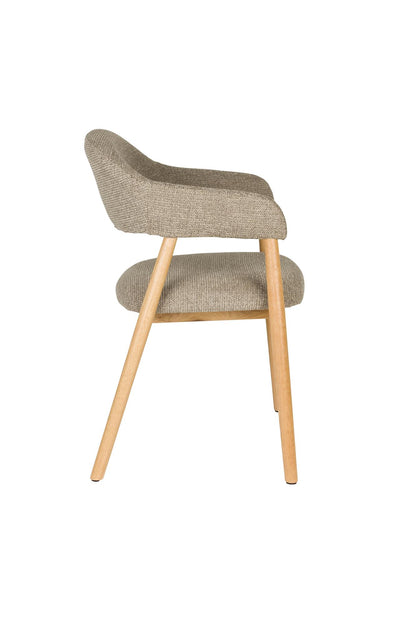 Dining armchair dark brown Lynn