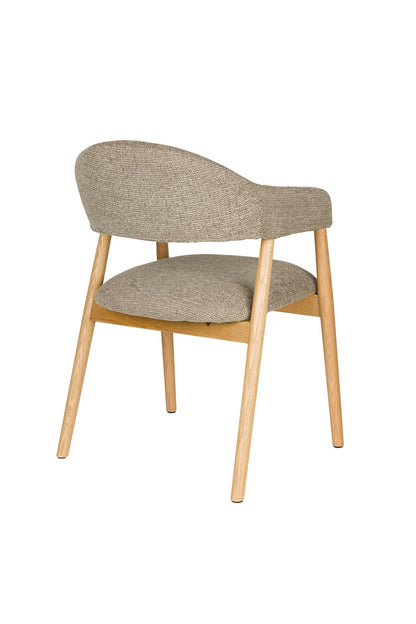 Dining armchair dark brown Lynn