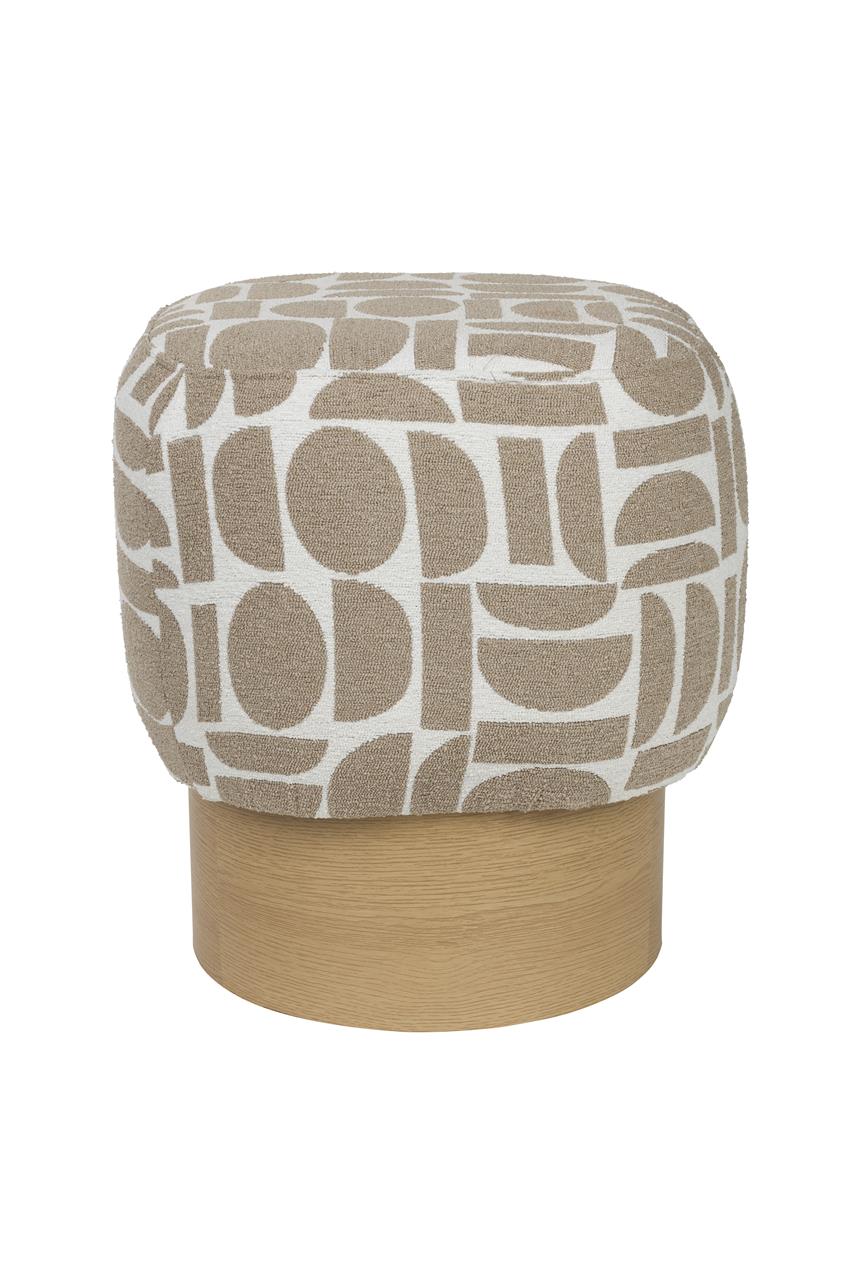 Pouf Joy Beige/Brown