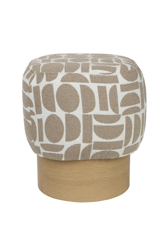 Pouf Joy Beige/Brown