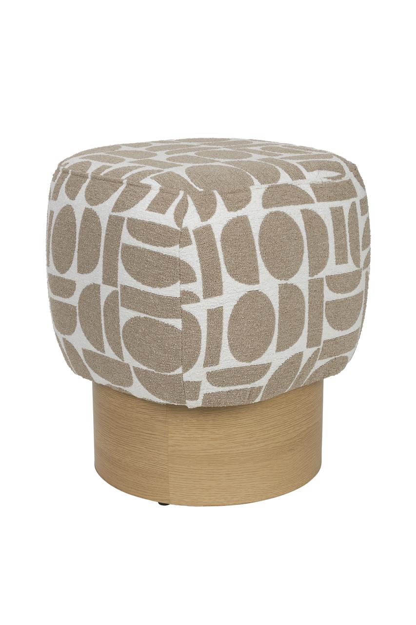 Pouf Joy Beige/Brown