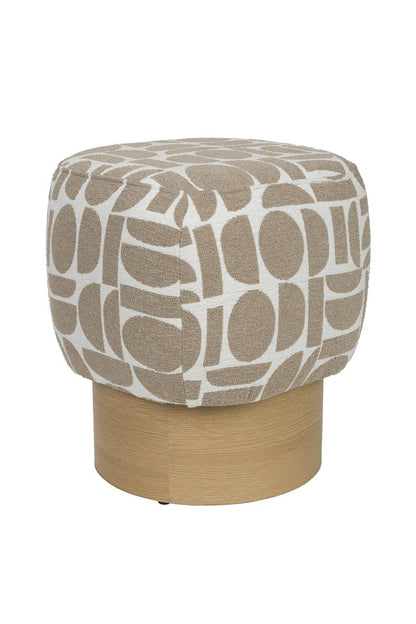 Pouf Joy Beige/Brown