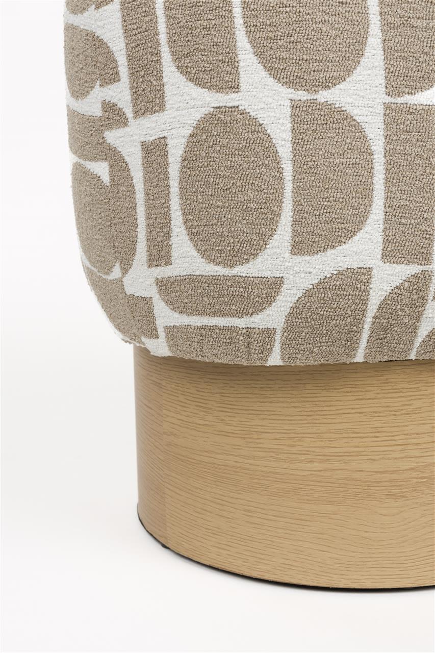 Pouf Joy Beige/Brown