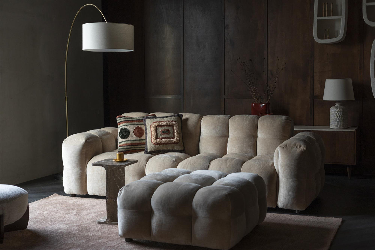 Sofa 3 seaters Cloud Tufted beige
