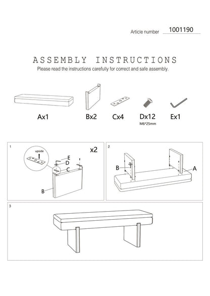 Eden Luxe Bench