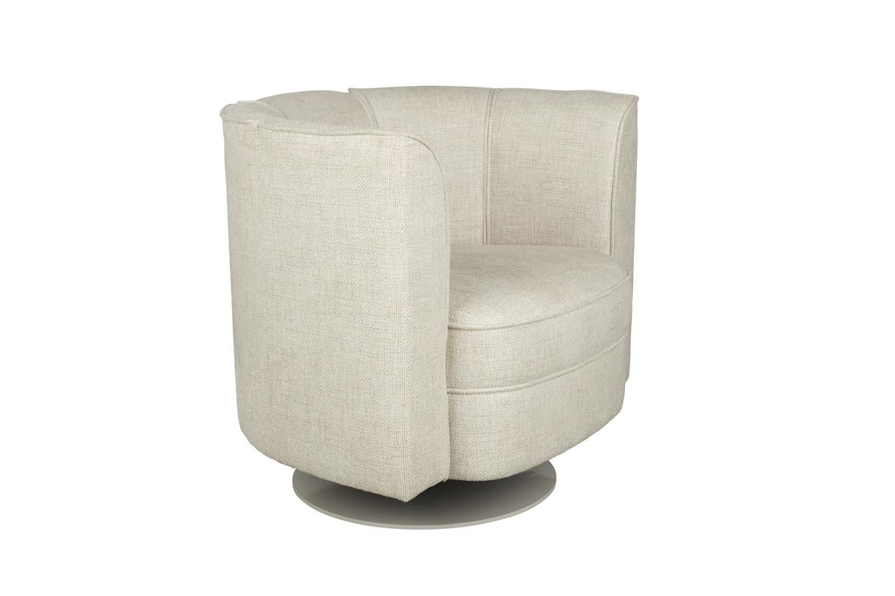 Lounge Chair Flower Beige