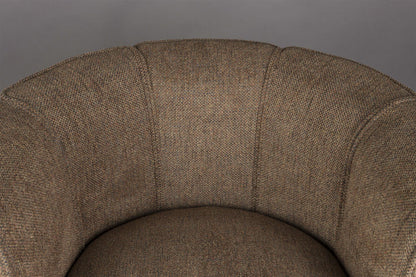 Lounge Chair Flower Brown