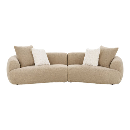 Sofa Estelle 4-seater Light Brown