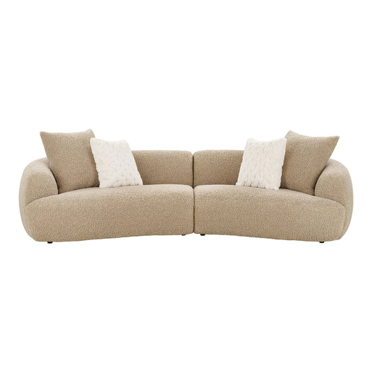 Sofa Estelle 4-seater Light Brown