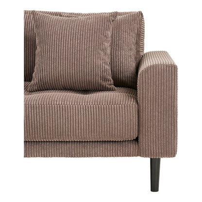 Lilou Lounge Sofa Brown Left