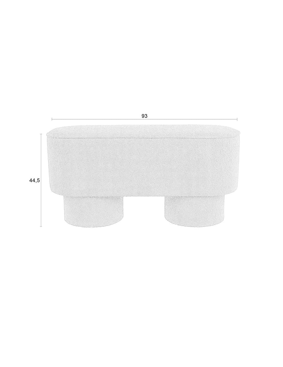 Bench White Damian
