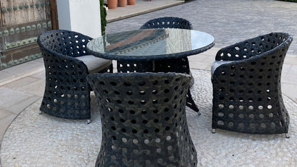 Outdoor set Santi black