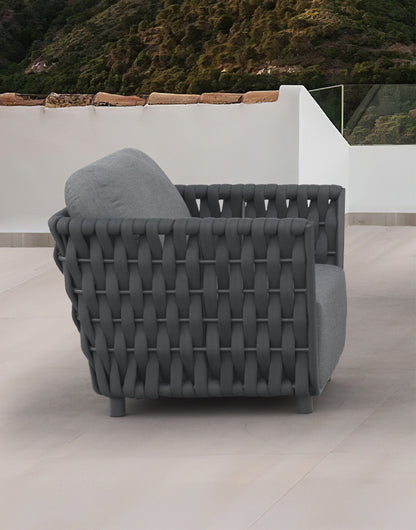 Outdoor Armchair Emiko Beige/Grey