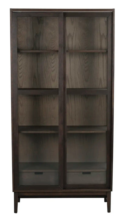 Hazel Glass Cabinet Brown