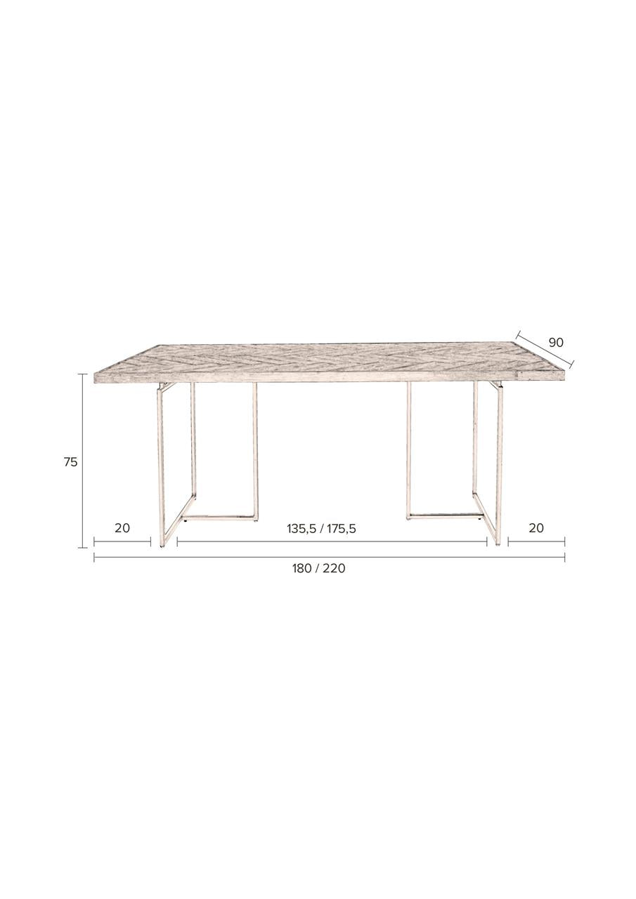 Dining Table Black 180X90 Mila