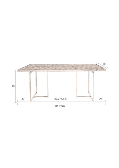 Dining Table Black 180X90 Mila