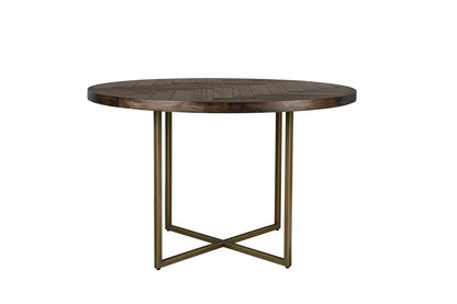 Dining table round brown 120 MIla