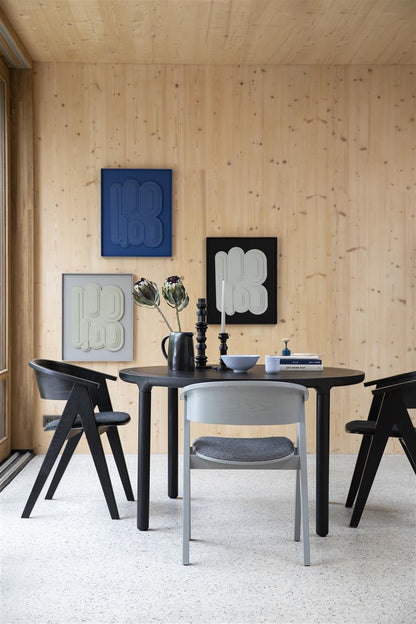 Dining table round Black 128 Dani