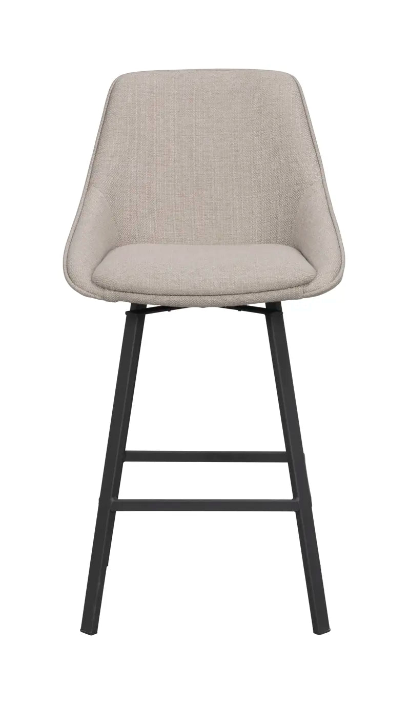 Grace Barstool Beige/Black (Swivel)