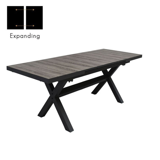 Rivergrain Table Extendable Grey Dark