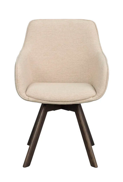 Grace Dining Chair Light Beige/Brown