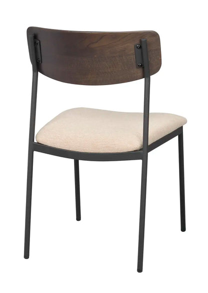 Mont Dining Chair Light Beige/Black (without arms)