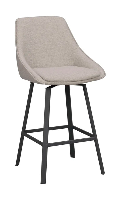 Grace Barstool Beige/Black (Swivel)