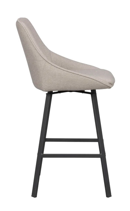 Grace Barstool Beige/Black (Swivel)