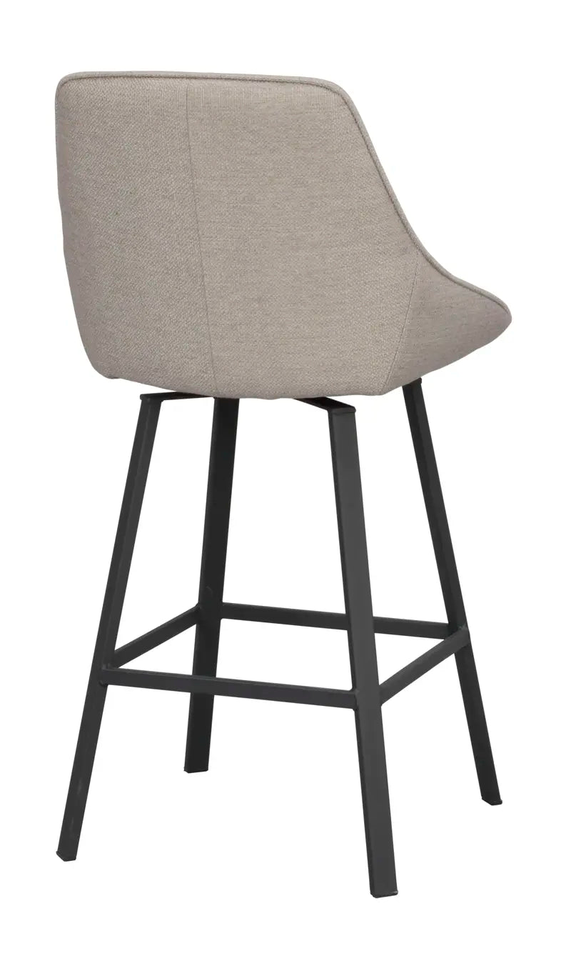 Grace Barstool Beige/Black (Swivel)