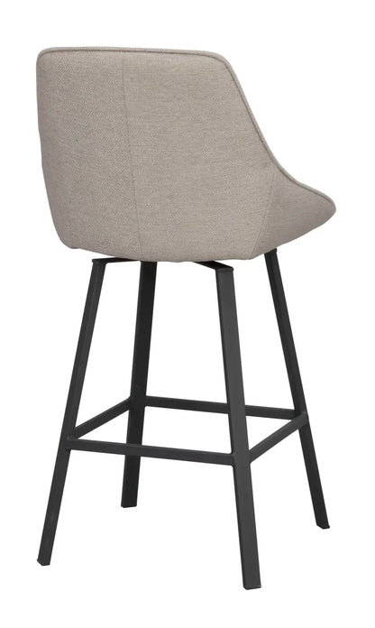 Grace Barstool Beige/Black (Swivel)