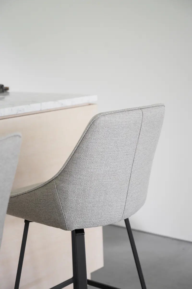 Grace Barstool Beige/Black (Swivel)