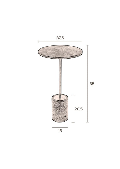 Side table Emerald Grace 37.5cm