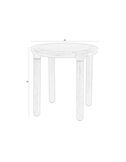 Side Table Dani Black 45cm