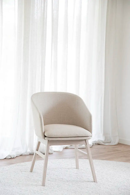 Lyra Dining Chair Beige/Whitewash