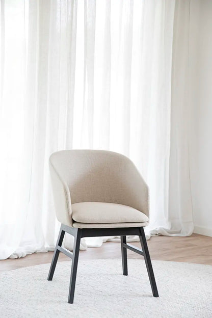 Lyra Dining Chair Beige/Black