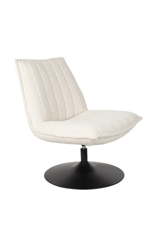 Lounge Chair Quinn Off White Bouclé 68cm