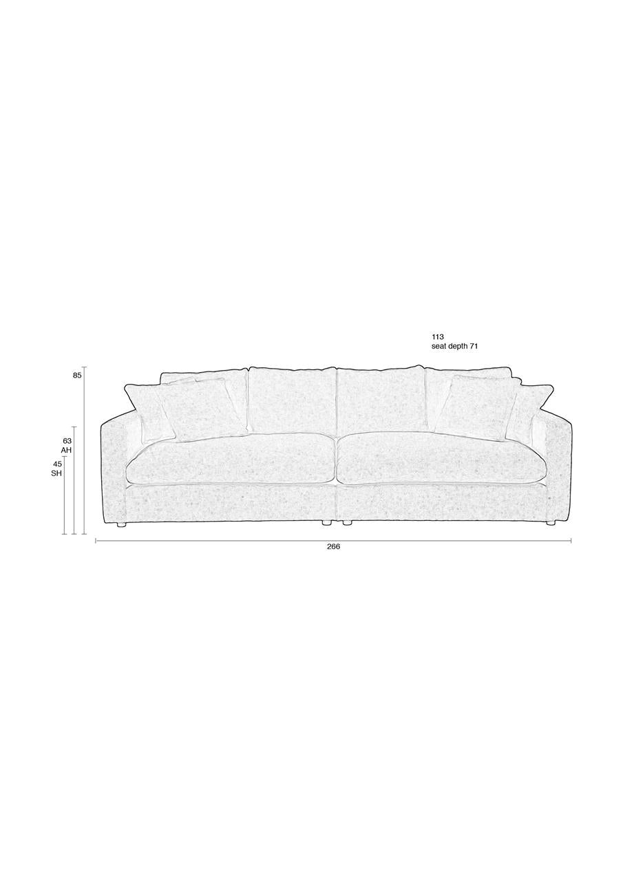 Sofa 3-Seater Sady Nature 113cm